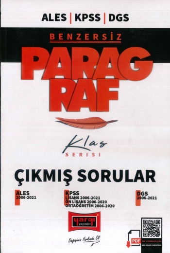 BENZERSİZ PARAGRAF KLAS SERİSİ ÇIKMIŞ SORULAR (2006-2021) Limon Fotokopi