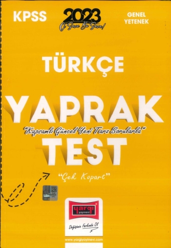 TÜRKÇE YAPRAK TEST ÇEK KOPART Limon Fotokopi