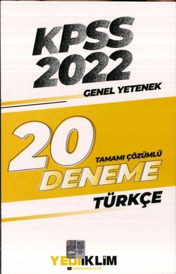 TÜRKÇE 20 DENEME ÇÖZÜMLÜ