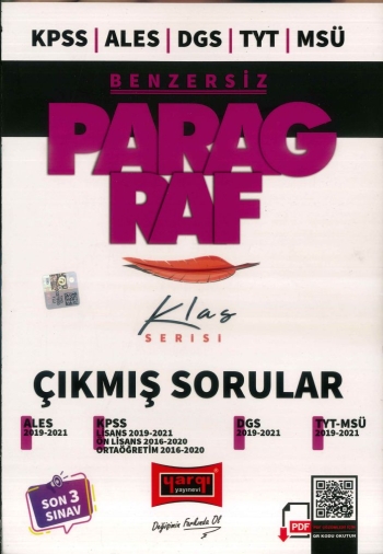 BENZERSİZ PARAGRAF KLAS SERİSİ ÇIKMIŞ SORULAR (2019-2021) Limon Fotokopi