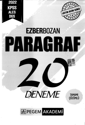 EZBERBOZAN PARAGRAF 20 DENEME ÇÖZÜMLÜ Limon Fotokopi