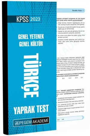 Türkçe Yaprak Test Limon Fotokopi