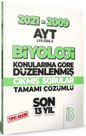 AYT Biyoloji Son 13 Yıl Tıpkı Basım Konularına Göre Düzenlenmiş Tamamı Çözümlü Çıkmış Sorular 2009-2021 Limon Fotokopi