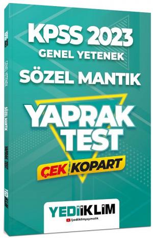 Genel Yetenek Sözel Mantık Çek Kopart Yaprak Test Limon Fotokopi