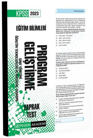 Program Geliştirme Yaprak Test