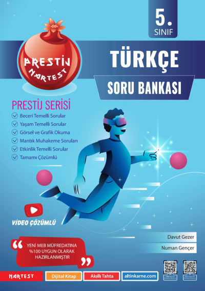 5. Sınıf Prestij Türkçe Soru Bankası Nartest Yayınevi Limon Fotokopi