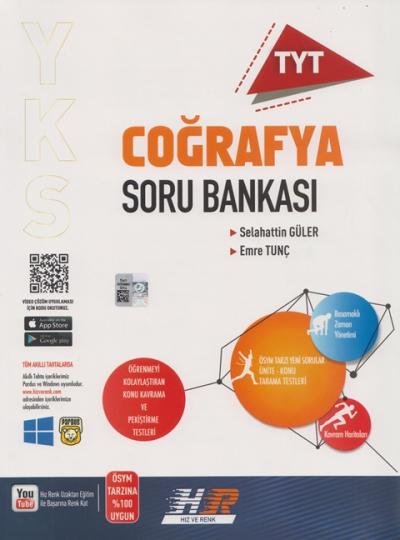 TYT Coğrafya Soru Bankası Hız ve Renk Yayınları Limon Fotokopi