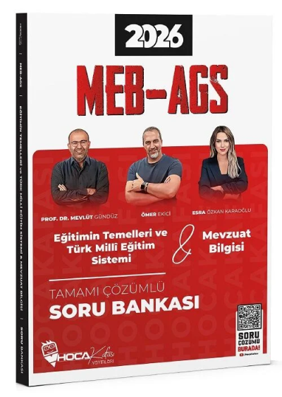 2026 MEB-AGS Eğitimin Temelleri ve Türk Milli Eğitim Sistemi, Mevzuat Bilgisi Soru Bankası Çözümlü Hoca Kafası Yayınları Limon Fotokopi