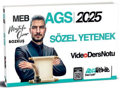 2025 MEB-AGS Sözel Yetenek Video Ders Notu HocaWebde Yayınları