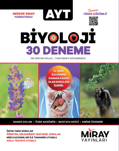 AYT Biyoloji 30 Deneme Miray Yayınları Limon Fotokopi