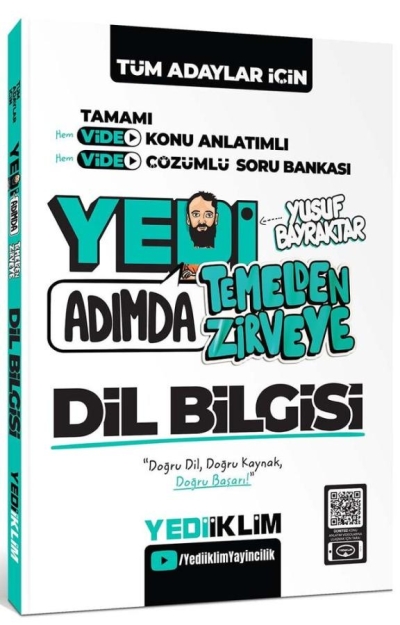 Tüm Adaylar İçin Yedi Adımda Temelden Zirveye Dil Bilgisi Video Konu Anlatımlı Video Çözümlü Soru Bankası Yediiklim Yayınları Limon Fotokopi