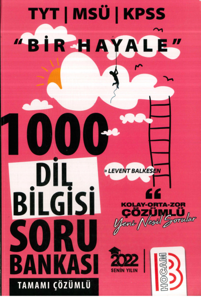 TYT BİR HAYALE 1000 DİL BİLGİSİ SORU BANKASI ÇÖZÜMLÜ Limon Fotokopi