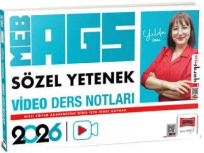 2026 MEB-AGS Öğretmen Adayları İçin Sözel Yetenek Video Ders Notları Yargı Yayınevi
