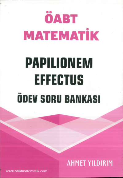 ÖABT Matematik Papilionem Effectus Ödev Soru Bankası Ahmet Yıldırım Limon Fotokopi