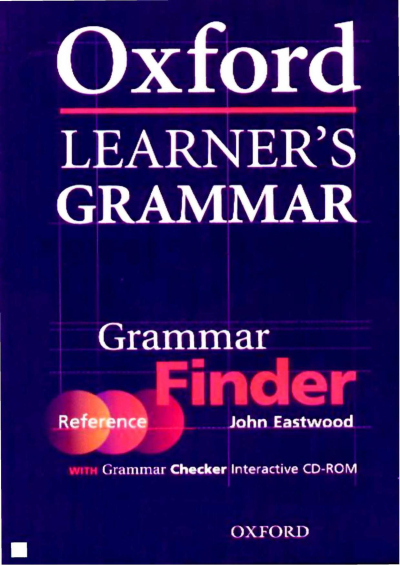 Oxford Learner's Grammar Grammar Finder