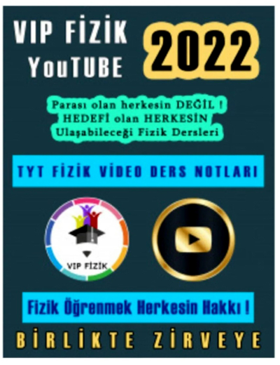 2022 Güncel TYT VİP FİZİK Video Serisi Limon Fotokopi