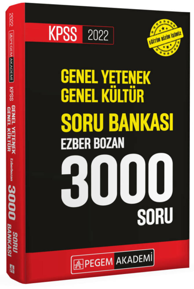 2022 KPSS Genel Yetenek Genel Kültür Soru Bankası Ezber Bozan 3000 Soru Limon Fotokopi