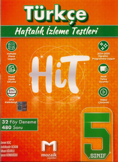 5. Sınıf Türkçe HİT 32 Deneme Mozaik Yayınları