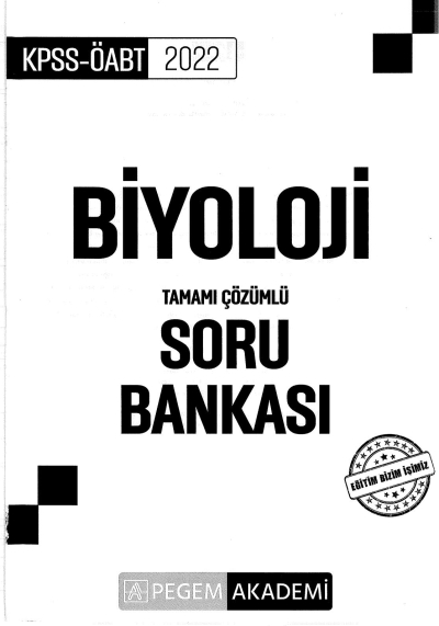 BİYOLOJİ TAMAMI ÇÖZÜMLÜ SORU BANKASI Limon Fotokopi