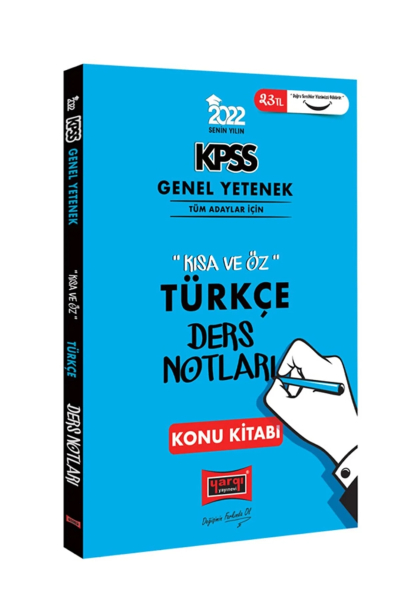 KPSS Türkçe Kısa ve Öz Ders Notları Konu Kitabı Limon Fotokopi