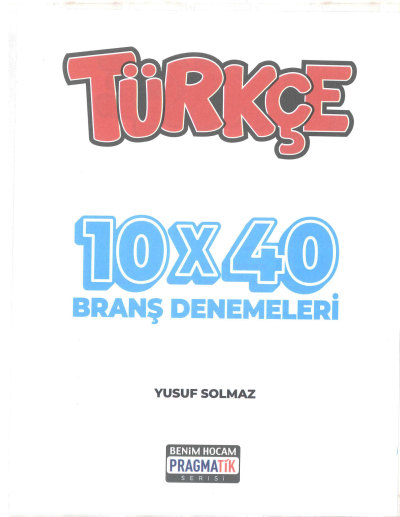 TYT Çevir Matematik 10 Deneme Çevir Türkçe 10 Deneme Pragmatik Serisi Limon Fotokopi