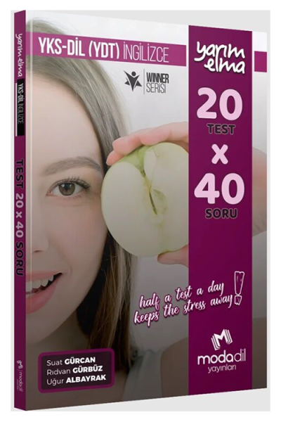 YKS Dil (YDT) İngilizce Yarım Elma 20x40 Mini Test Modadil Yayınları