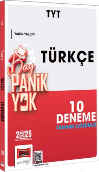 2025 TYT Tamamı Çözümlü Panik Yok Türkçe 10 Deneme Yargı Yayınları