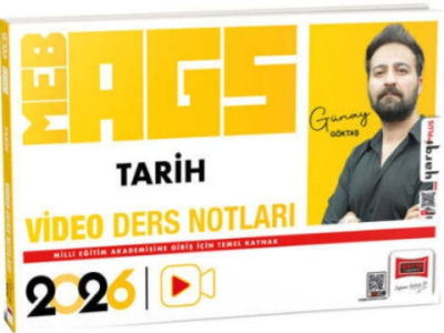 2026 MEB-AGS Öğretmen Adayları İçin Tarih Video Ders Notları Yargı Yayınevi