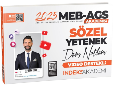 2025 MEB AGS Sözel Yetenek Video Ders Notları İndeks Akademi Yayıncılık Limon Fotokopi