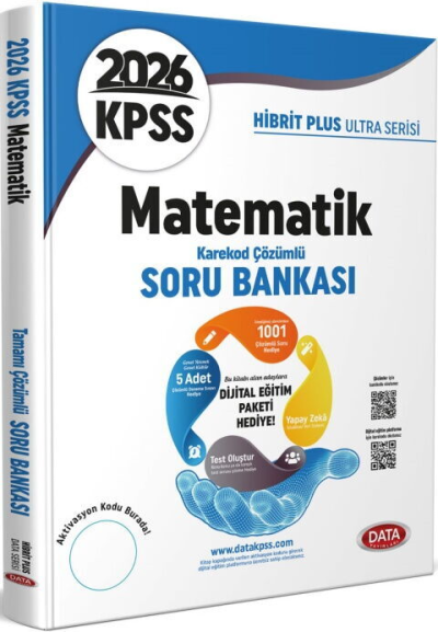 2026 KPSS Matematik Hibrit Plus Ultra Serisi Karekod Çözümlü Soru Bankası Data Yayınları Limon Fotokopi