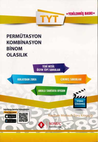 TYT PERMÜTASYON KOMBİNASYON BİNOM OLASILIK SORU KİTAPÇIĞI Limon Fotokopi