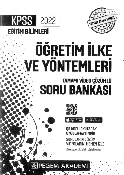 2022 KPSS Eğitim Bilimleri ÖĞRETİM İLKE VE YÖNTEMLERİ SORU BANKASI Limon Fotokopi