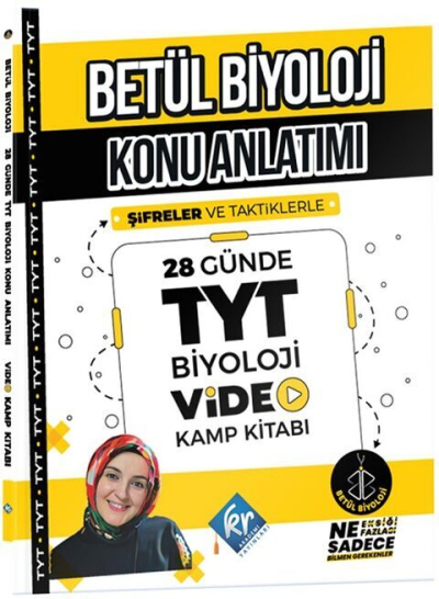 Betül Biyoloji Konu Anlatımı 28 Günde TYT Biyoloji Video Kamp Kitabı Limon Fotokopi