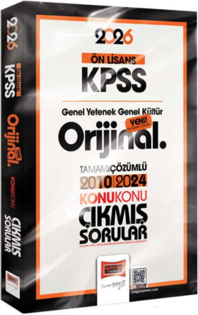 2026 KPSS Ön Lisans GK GY Orijinal 2010 2024 Konu Konu Çıkmış Sorular Yargı Yayınları Limon Fotokopi
