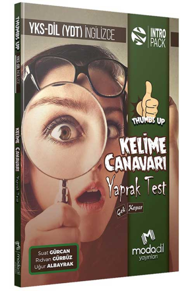 YKS-DİL Thumbs Up Kelime Canavarı Yaprak Test Modadil Yayınları Limon Fotokopi