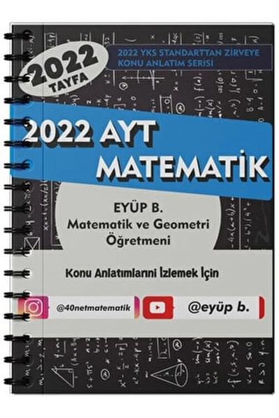 Eyüp B. 2022 Matematik TYT Video Ders Notları Limon Fotokopi