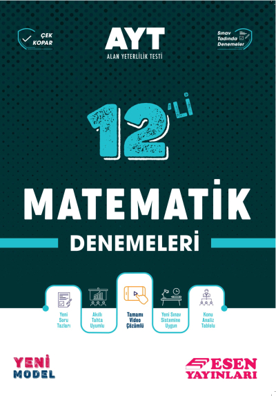 AYT 12'li Matematik Denemeleri Limon Fotokopi