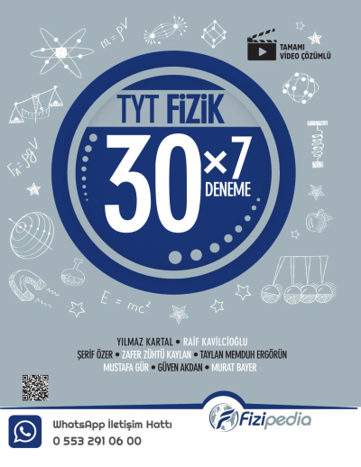 TYT Fizik 30 x 7 Deneme Fizipedia Yayınları Limon Fotokopi