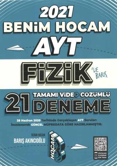 2021 AYT Fizik Tamamı Video Çözümlü 21 Deneme Sınavı Limon Fotokopi