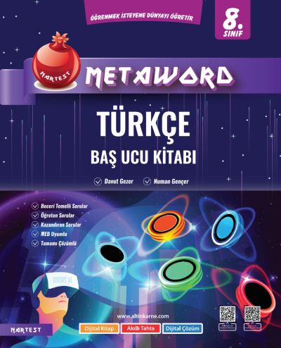 8. Sınıf Türkçe Metaword Baş Ucu Kitabı Nartest Yayınları Limon Fotokopi