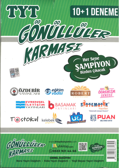 TYT Zümrüt Serisi 10+1 Deneme Limon Fotokopi