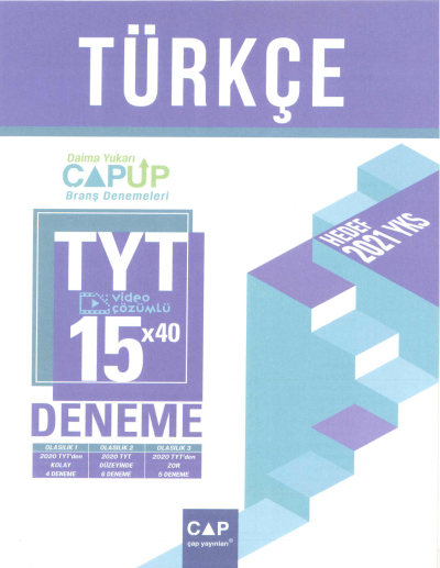 TYT Türkçe 15 x 40 Up Deneme
