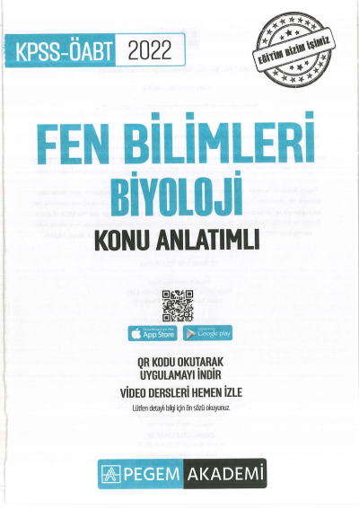 FEN BİLİMLERİ KONU ANLATIMI BİYOLOJİ