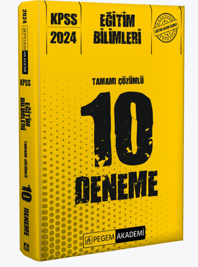 2024 KPSS Eğitim Bilimleri Tamamı Çözümlü 10 Deneme Limon Fotokopi