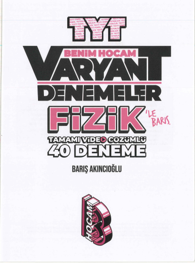 TYT FİZİK VARYANT 40 DENEME