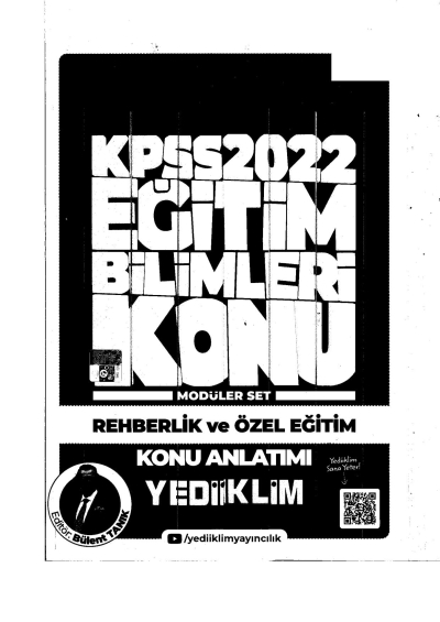 2022 KPSS Rehberlik ve Özel Eğitim Konu Anlatımı Modüler Set Limon Fotokopi