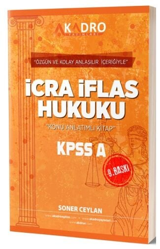 A Kadro Yayınları KPSS A Grubu İcra İflas Hukuku Konu Anlatımlı Limon Fotokopi