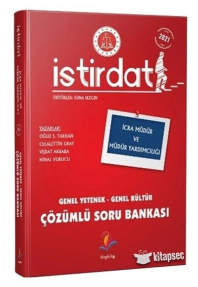 İSTİRDAT İCRA MÜDÜR VE MÜDÜR YARDIMCILIĞI GY-GK ÇÖZÜMLÜ SORU BANKASI Limon Fotokopi