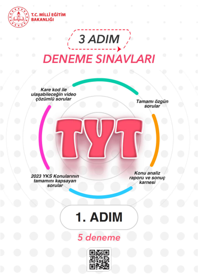 3 ADIM DENEME SINAVLARI TYT 1. ADIM