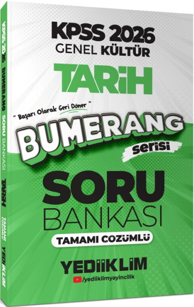 2026 KPSS Genel Kültür Bumerang Tarih Tamamı Çözümlü Soru Bankası